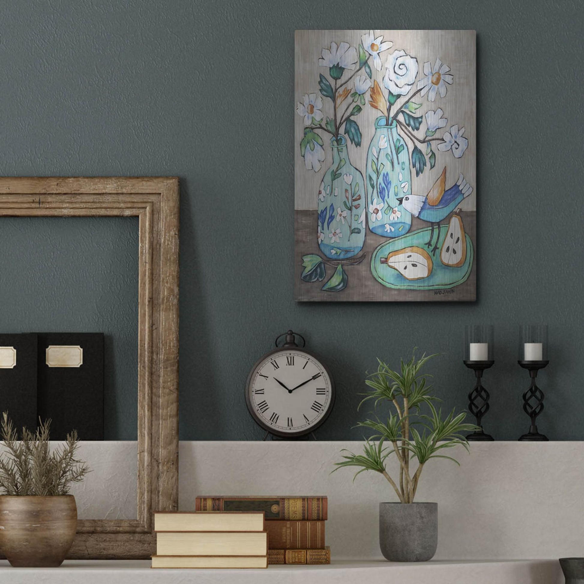 Luxe Metal Art 'It's Morning' by Holly Wojhan, Metal Wall Art,12x16