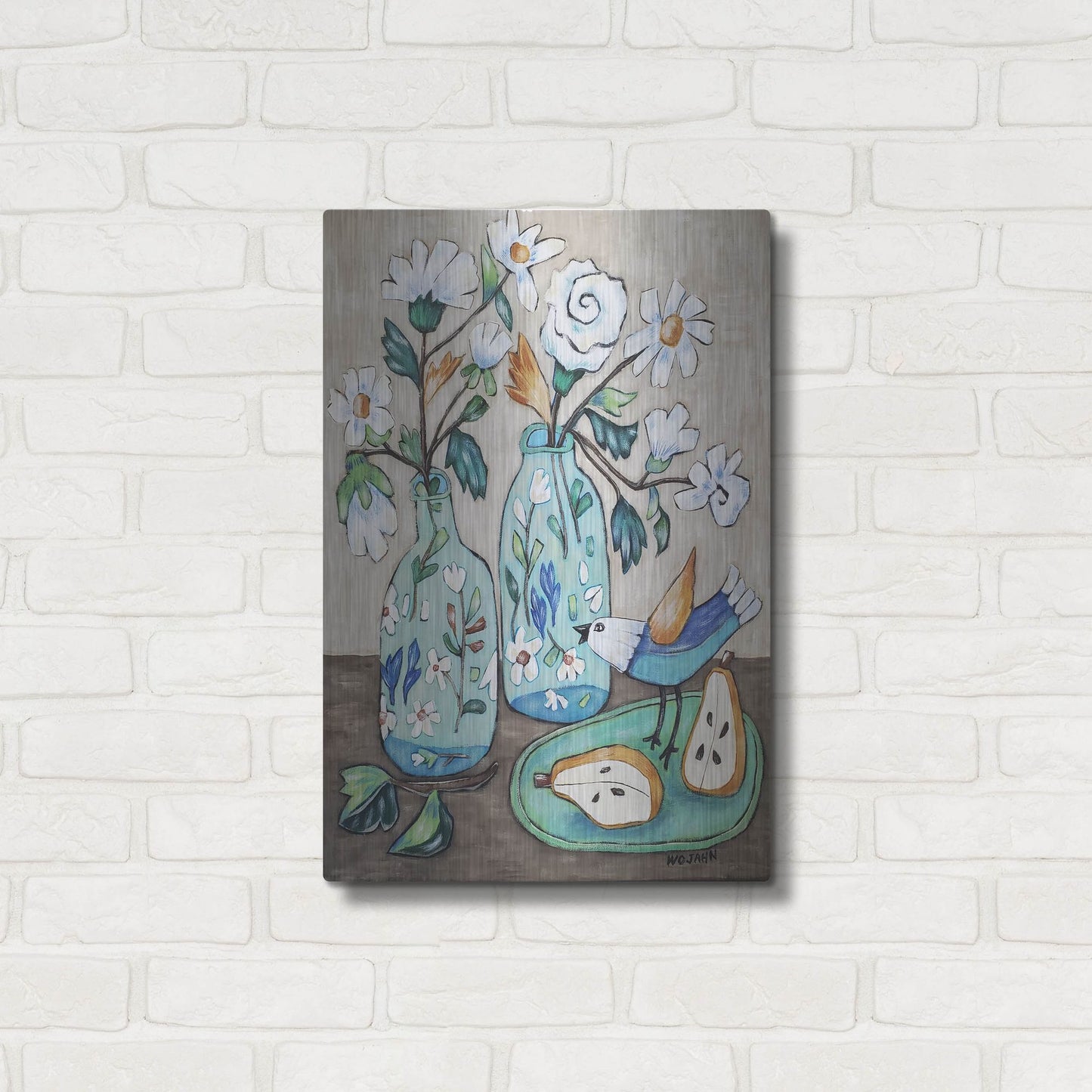 Luxe Metal Art 'It's Morning' by Holly Wojhan, Metal Wall Art,16x24