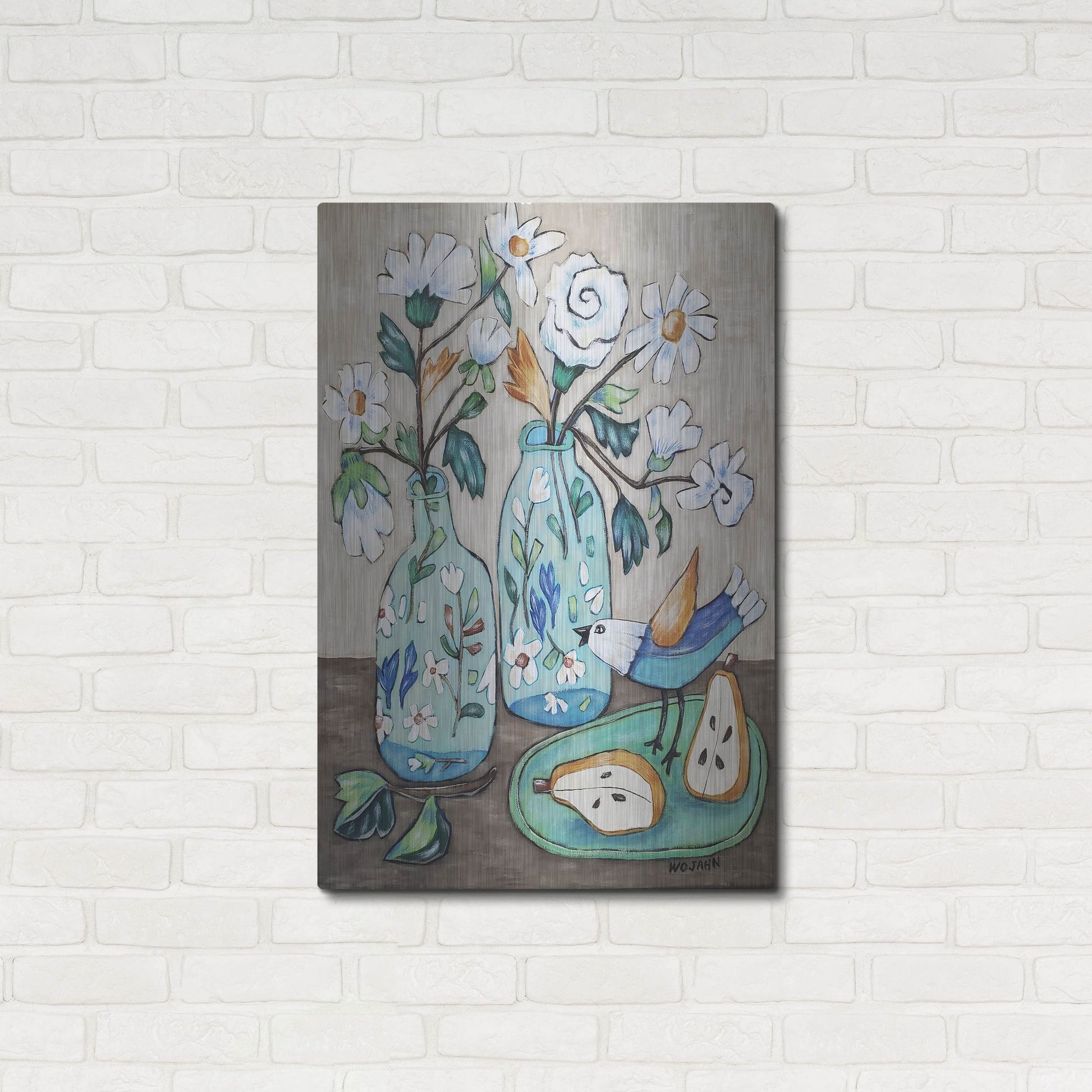 Luxe Metal Art 'It's Morning' by Holly Wojhan, Metal Wall Art,24x36