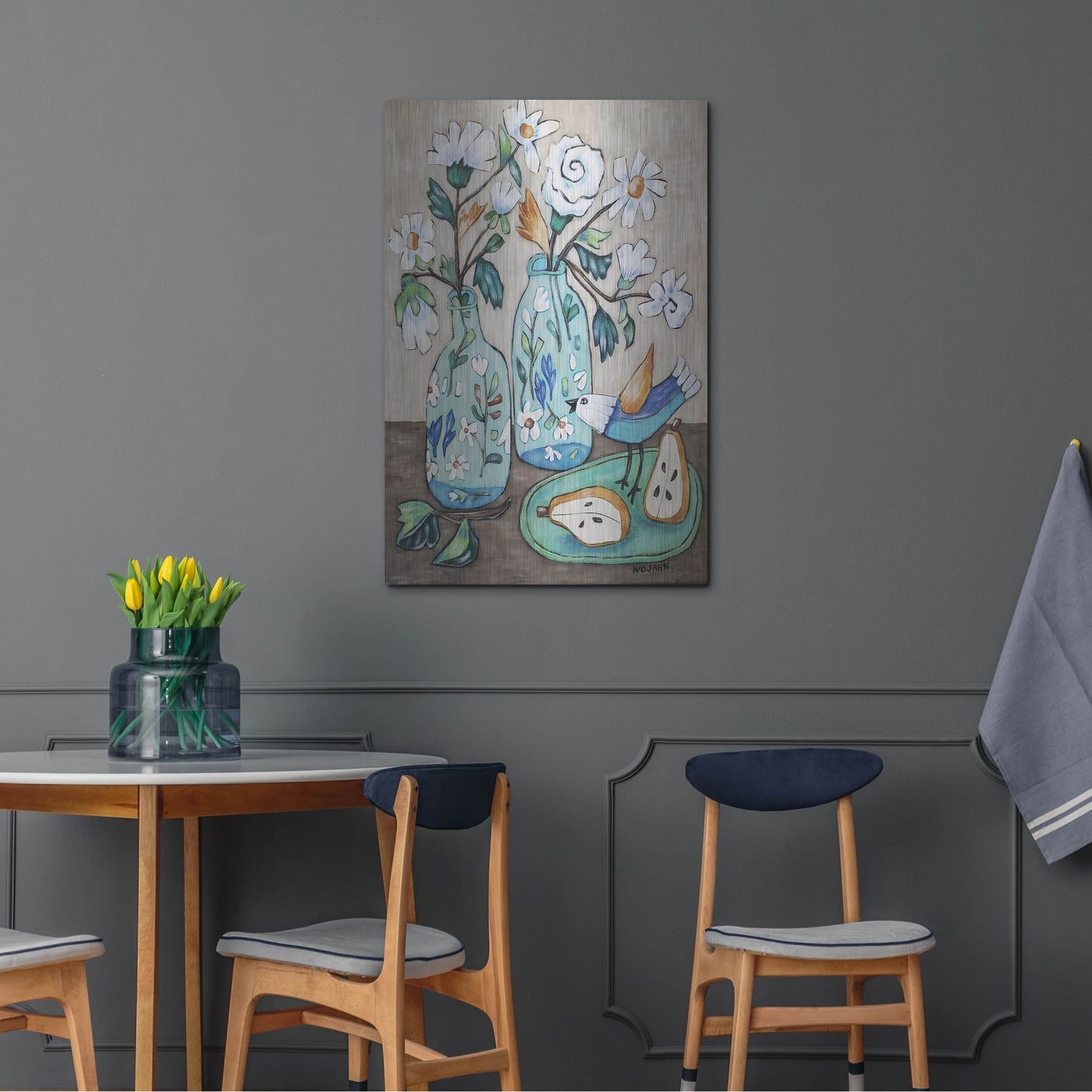 Luxe Metal Art 'It's Morning' by Holly Wojhan, Metal Wall Art,24x36