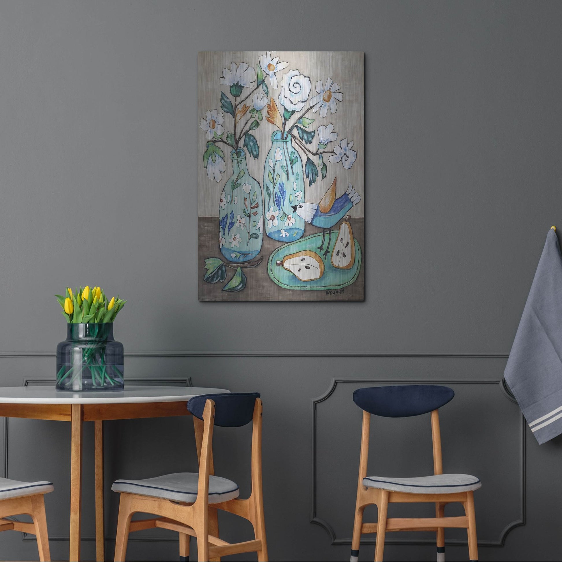 Luxe Metal Art 'It's Morning' by Holly Wojhan, Metal Wall Art,24x36