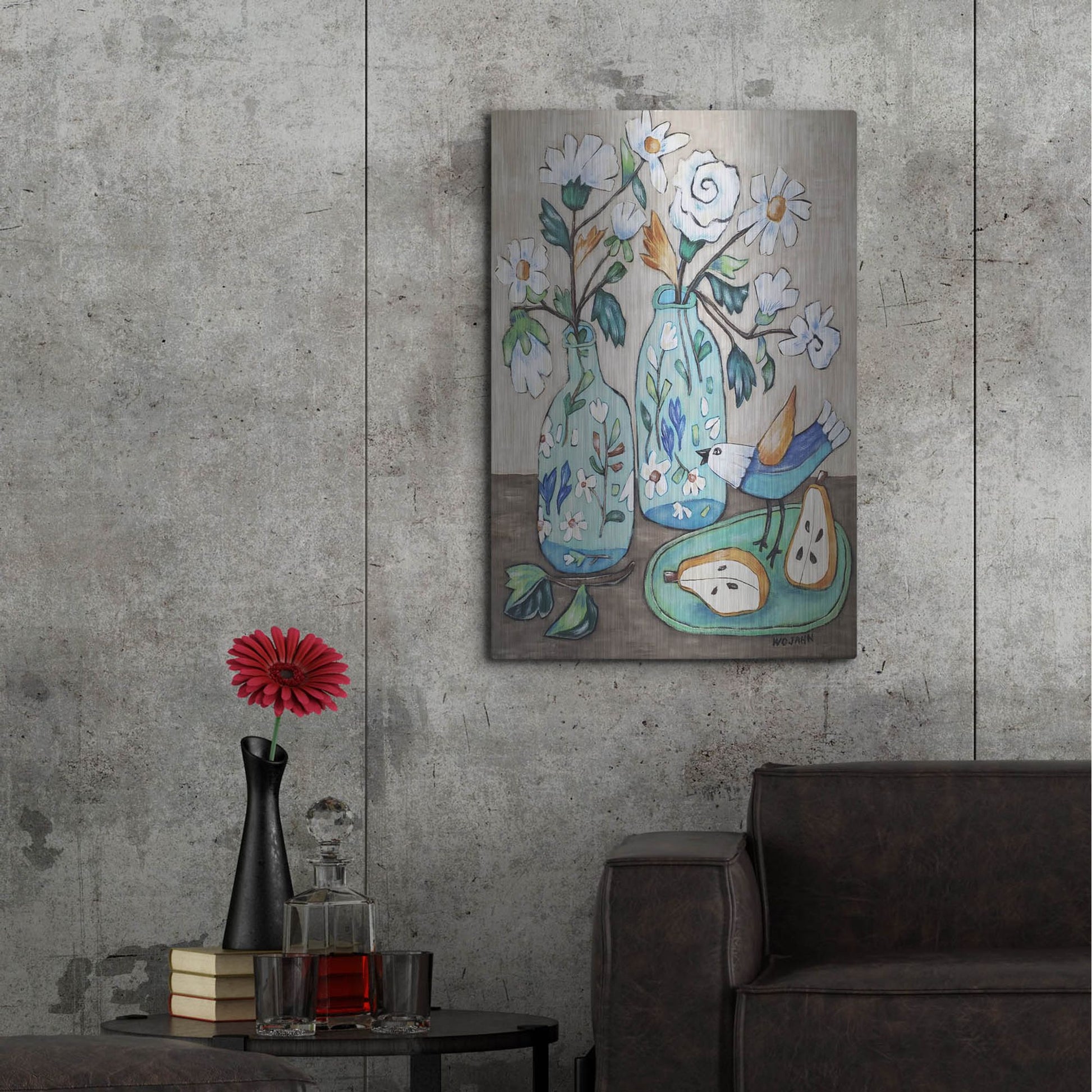 Luxe Metal Art 'It's Morning' by Holly Wojhan, Metal Wall Art,24x36