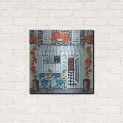 Luxe Metal Art 'Cafe Francase Hi Res' by Holly Wojhan, Metal Wall Art,24x24