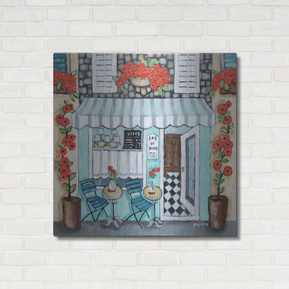 Luxe Metal Art 'Cafe Francase Hi Res' by Holly Wojhan, Metal Wall Art,36x36