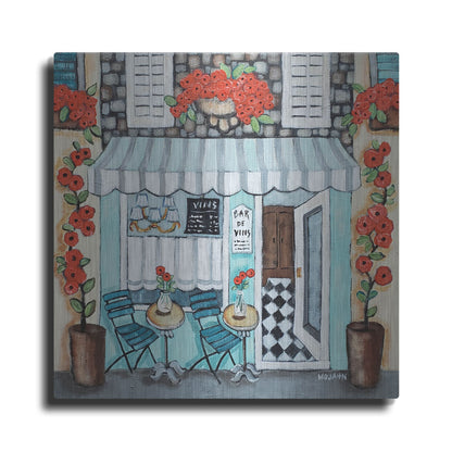 Luxe Metal Art 'Cafe Francase Hi Res' by Holly Wojhan, Metal Wall Art