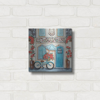 Luxe Metal Art 'Cafe Italia Hi Res' by Holly Wojhan, Metal Wall Art,12x12