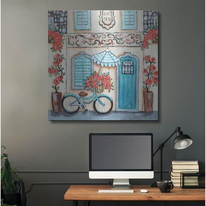 Luxe Metal Art 'Cafe Italia Hi Res' by Holly Wojhan, Metal Wall Art,36x36