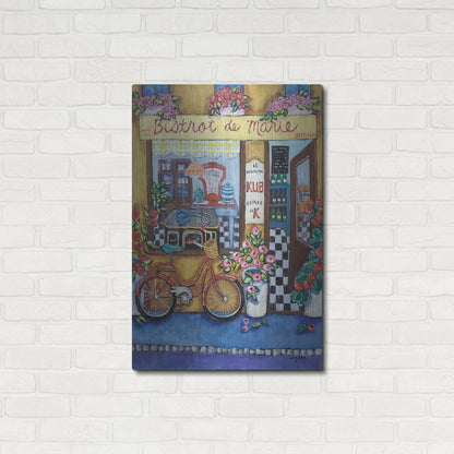 Luxe Metal Art 'Bistrot de Marie' by Holly Wojhan, Metal Wall Art,24x36