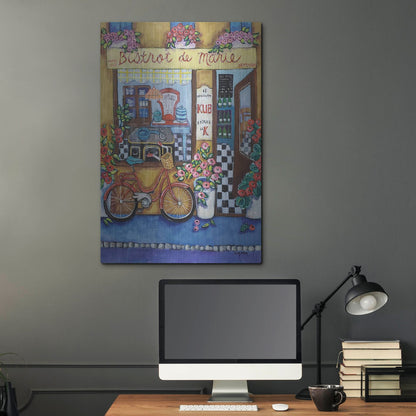 Luxe Metal Art 'Bistrot de Marie' by Holly Wojhan, Metal Wall Art,24x36