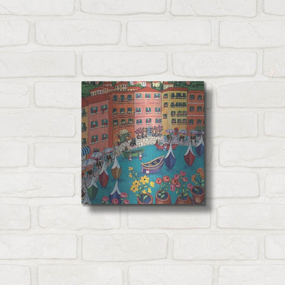 Luxe Metal Art 'Villefranche Sur Mer' by Holly Wojhan, Metal Wall Art,12x12