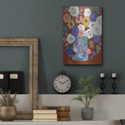 Luxe Metal Art 'Brightly' by Holly Wojhan, Metal Wall Art,12x16