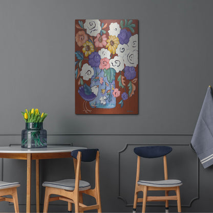 Luxe Metal Art 'Brightly' by Holly Wojhan, Metal Wall Art,24x36