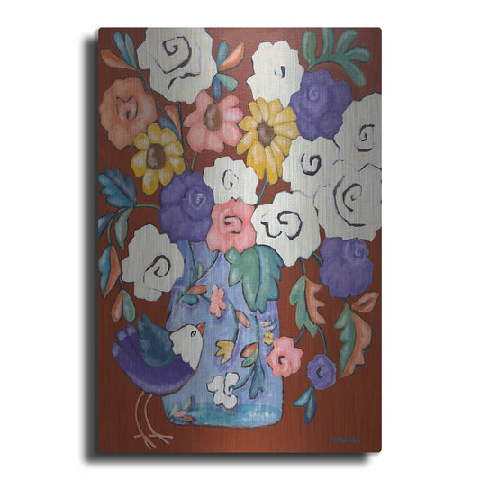 Luxe Metal Art 'Brightly' by Holly Wojhan, Metal Wall Art