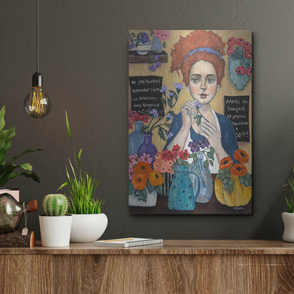 Luxe Metal Art 'Le Joie de Travail' by Holly Wojhan, Metal Wall Art,12x16