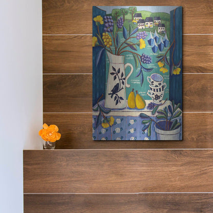 Luxe Metal Art 'Cottage by the Sea' by Holly Wojhan, Metal Wall Art,12x16