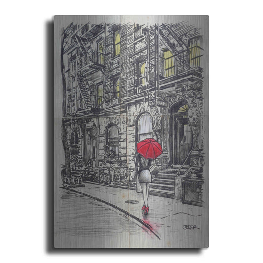 Luxe Metal Art 'Burrough Walk' by Loui Jover, Metal Wall Art