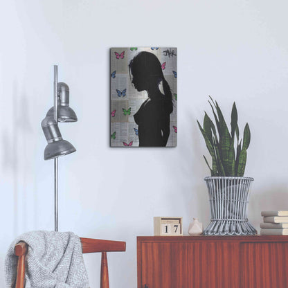 Luxe Metal Art 'Butterfly Tide' by Loui Jover, Metal Wall Art,16x24