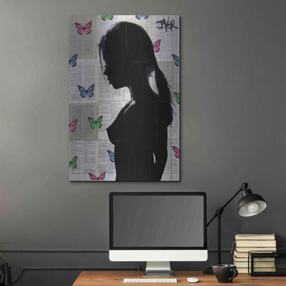 Luxe Metal Art 'Butterfly Tide' by Loui Jover, Metal Wall Art,24x36