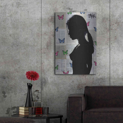 Luxe Metal Art 'Butterfly Tide' by Loui Jover, Metal Wall Art,24x36