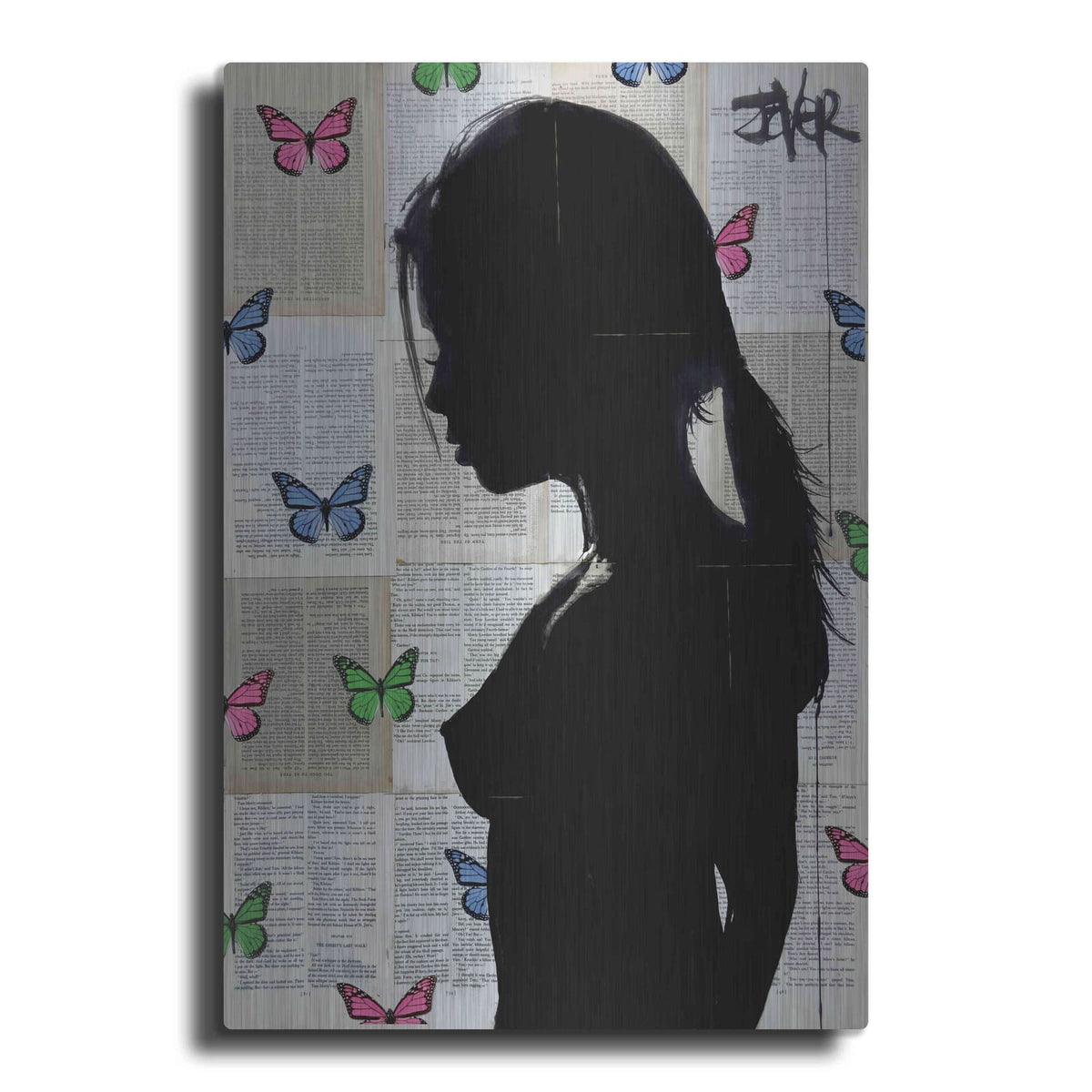 'Butterfly Tide' by Loui Jover – Metal Wall Art