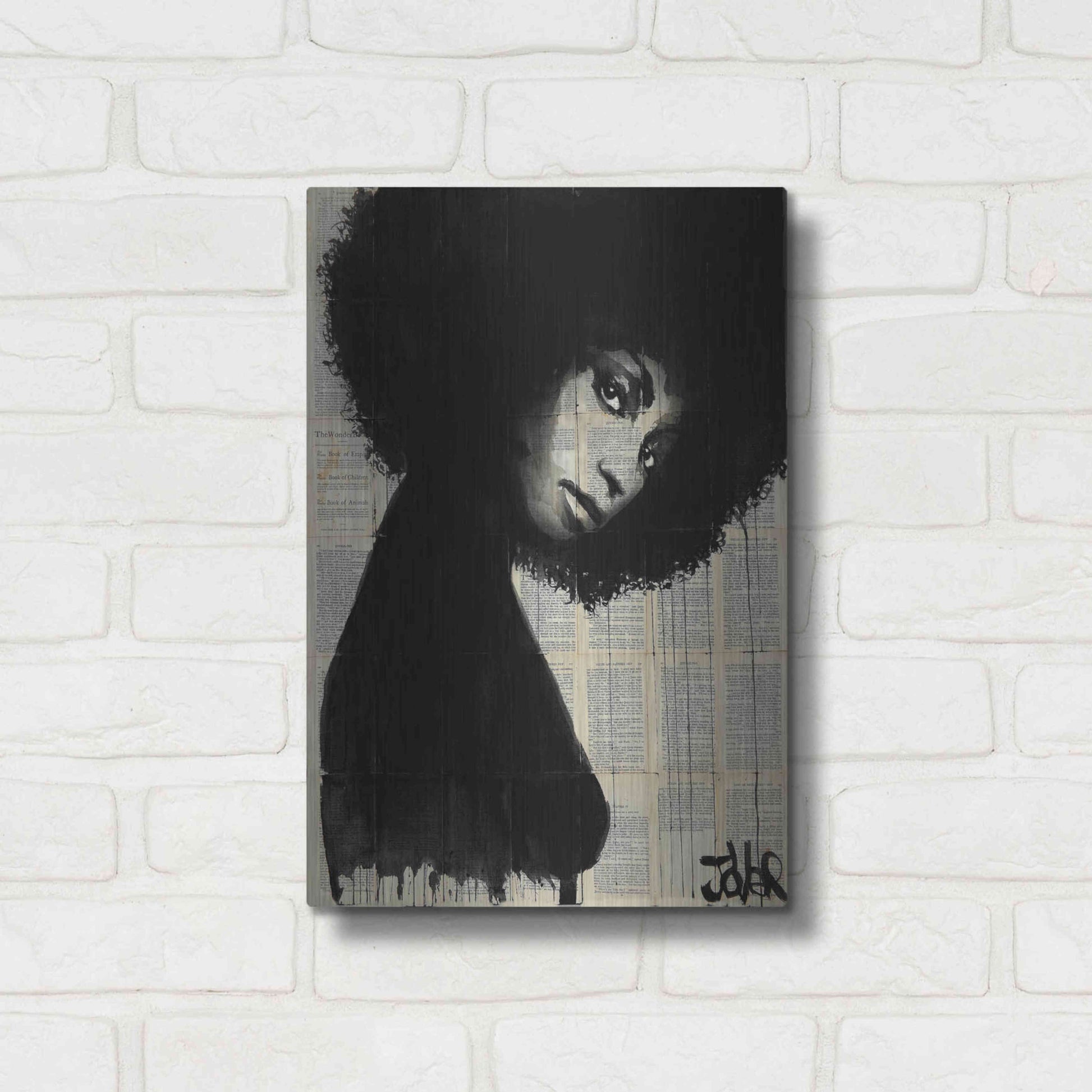 Luxe Metal Art 'Celistine' by Loui Jover, Metal Wall Art,12x16