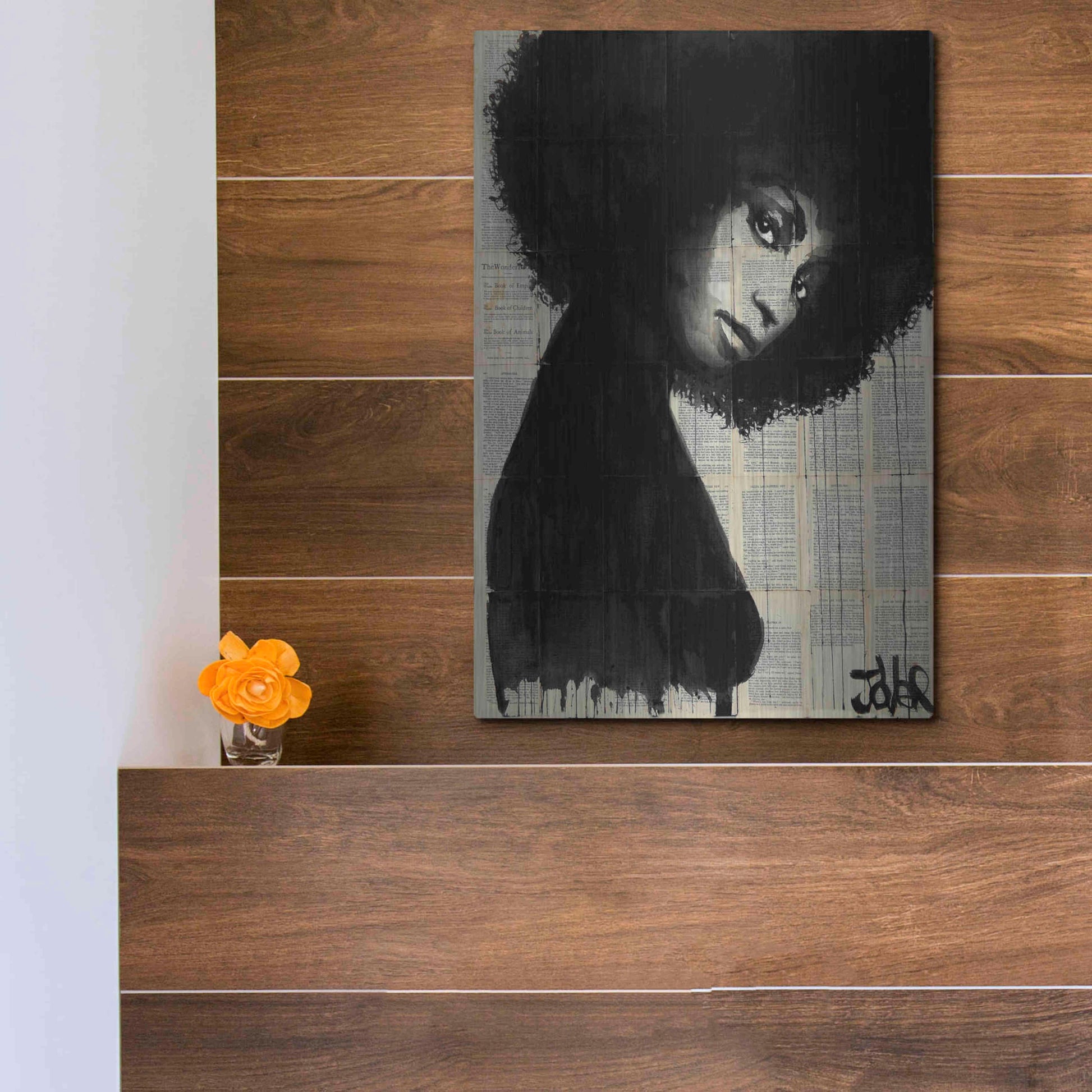 Luxe Metal Art 'Celistine' by Loui Jover, Metal Wall Art,12x16