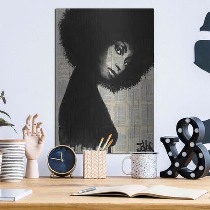 Luxe Metal Art 'Celistine' by Loui Jover, Metal Wall Art,12x16