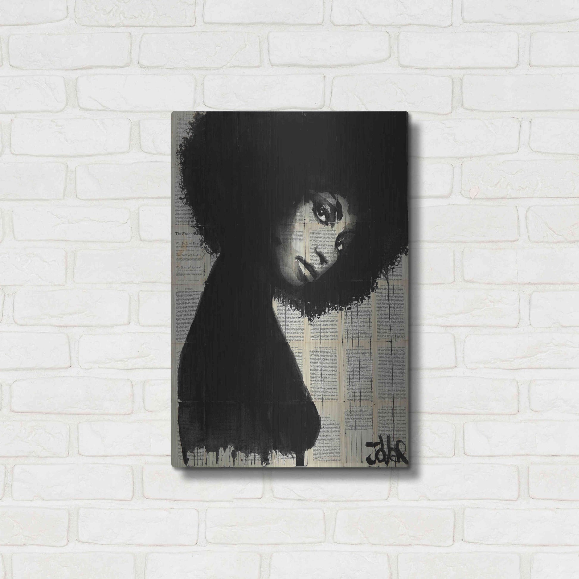 Luxe Metal Art 'Celistine' by Loui Jover, Metal Wall Art,16x24