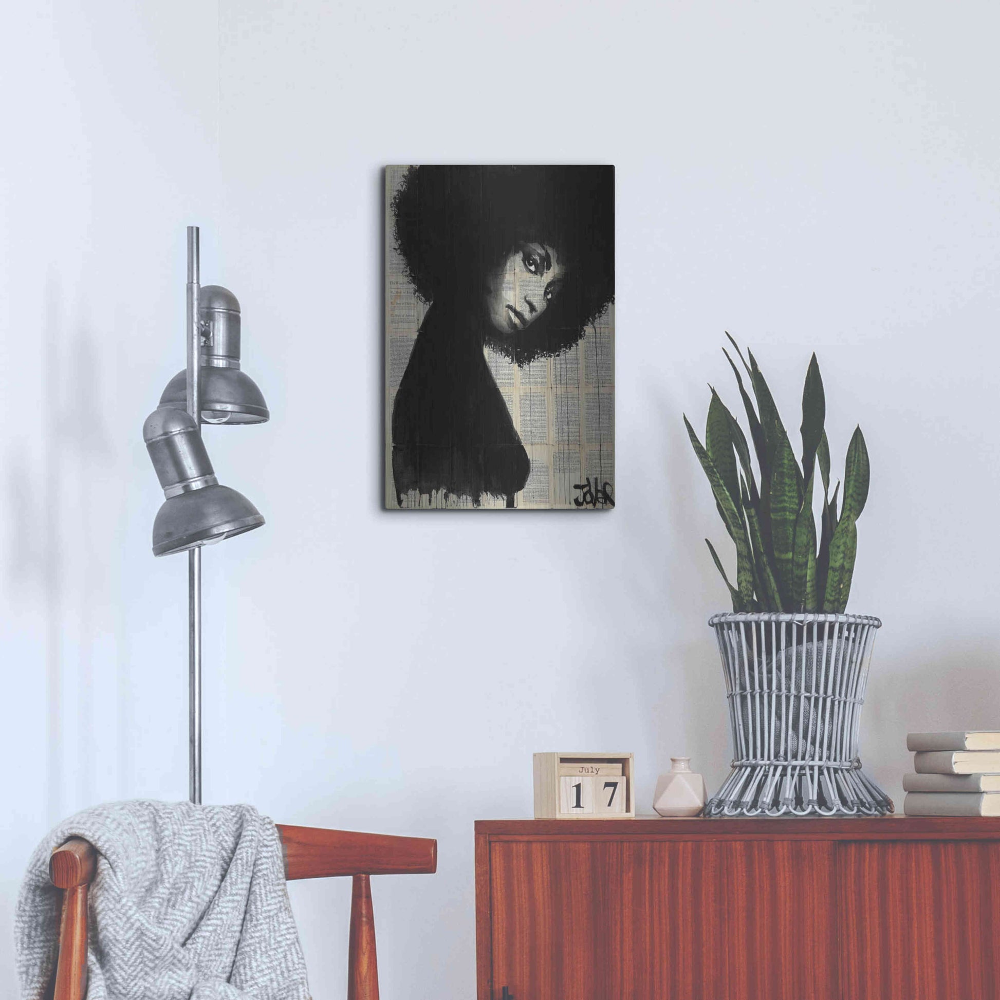 Luxe Metal Art 'Celistine' by Loui Jover, Metal Wall Art,16x24