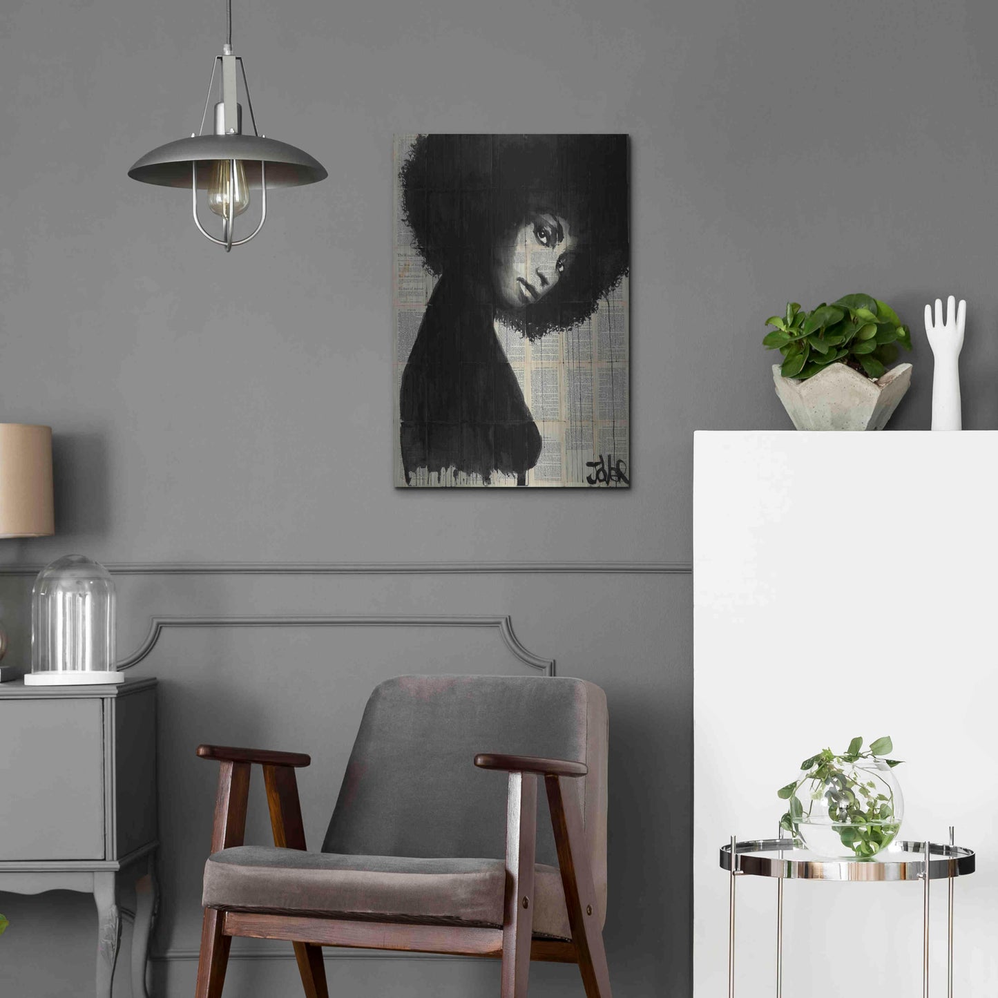 Luxe Metal Art 'Celistine' by Loui Jover, Metal Wall Art,16x24