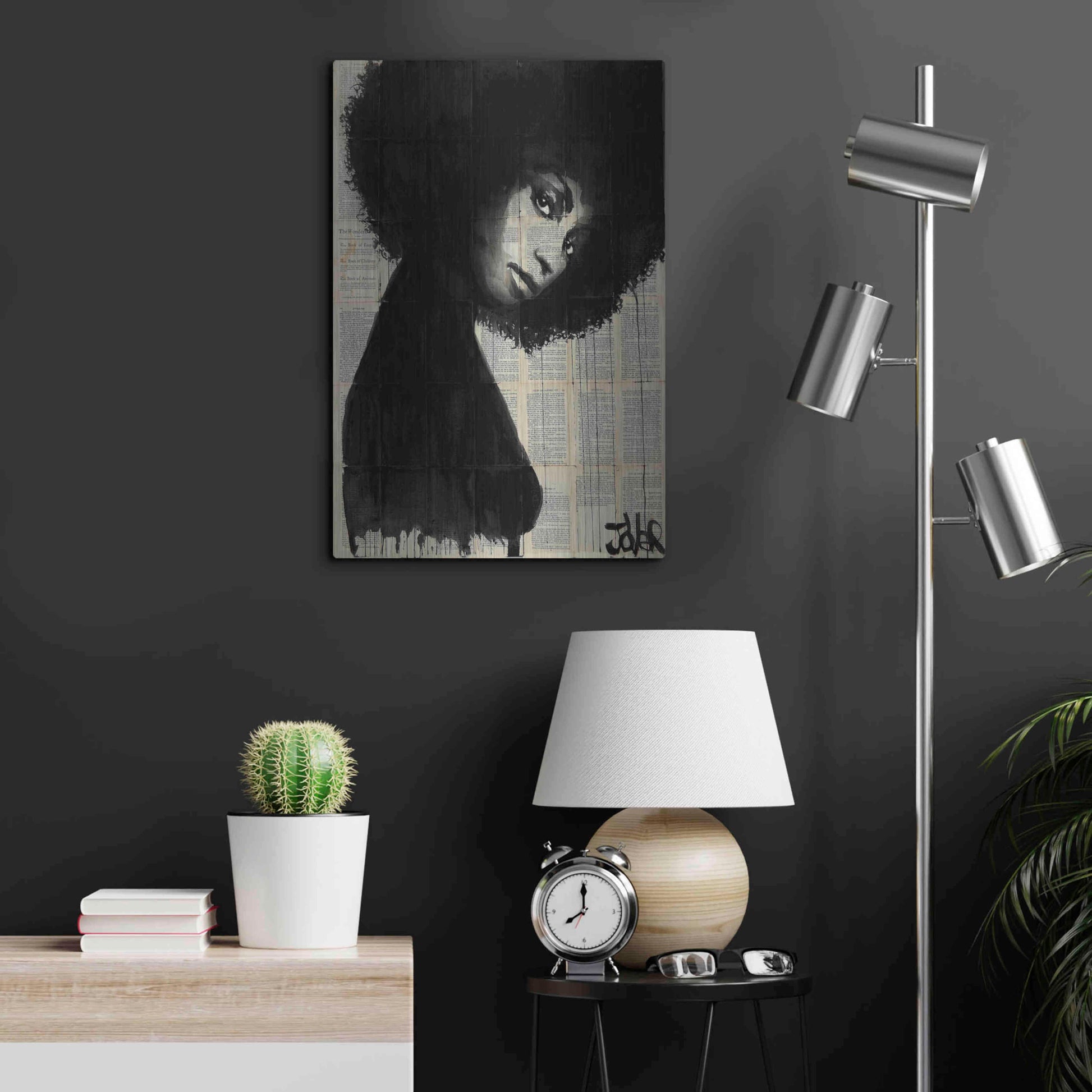 Luxe Metal Art 'Celistine' by Loui Jover, Metal Wall Art,16x24