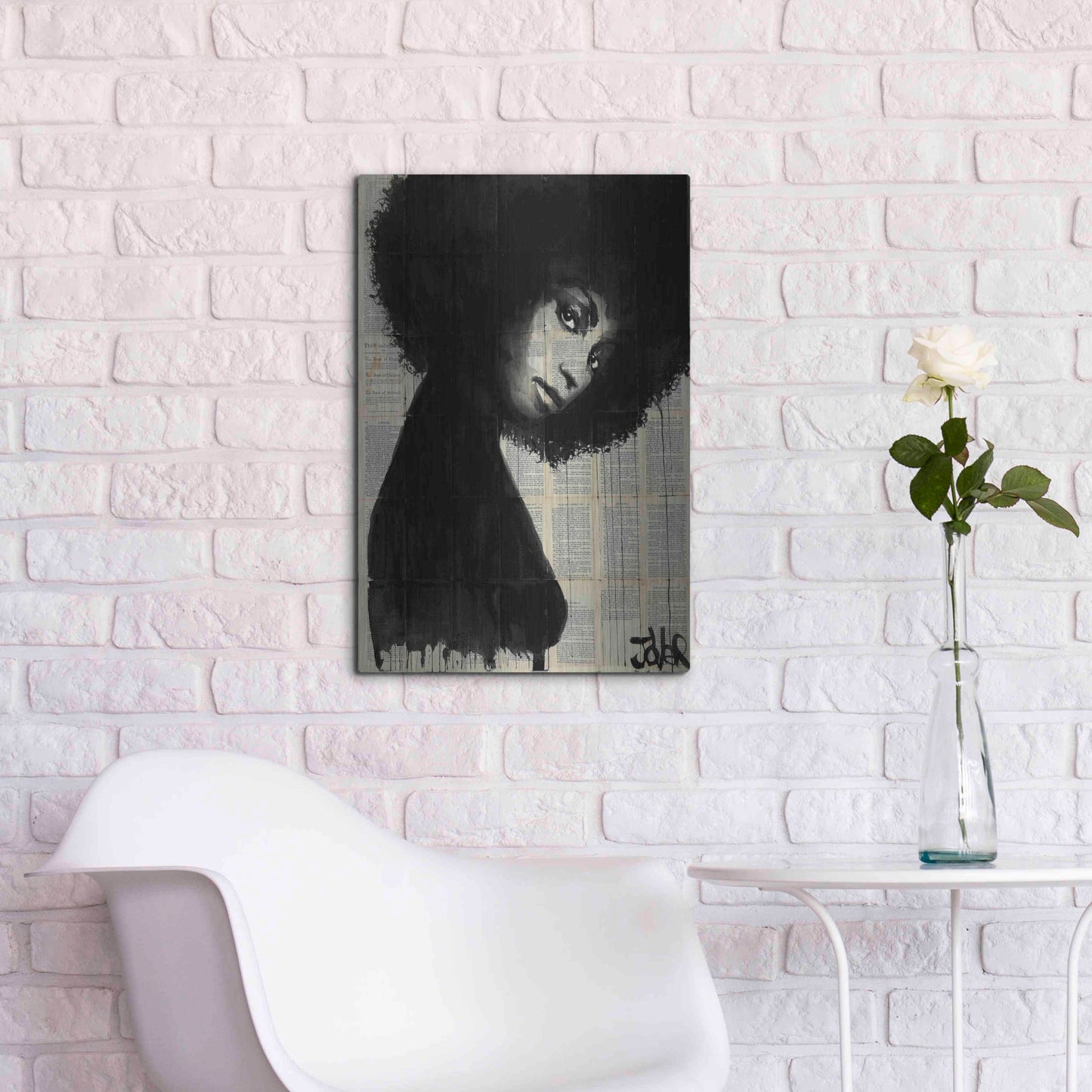 Luxe Metal Art 'Celistine' by Loui Jover, Metal Wall Art,16x24