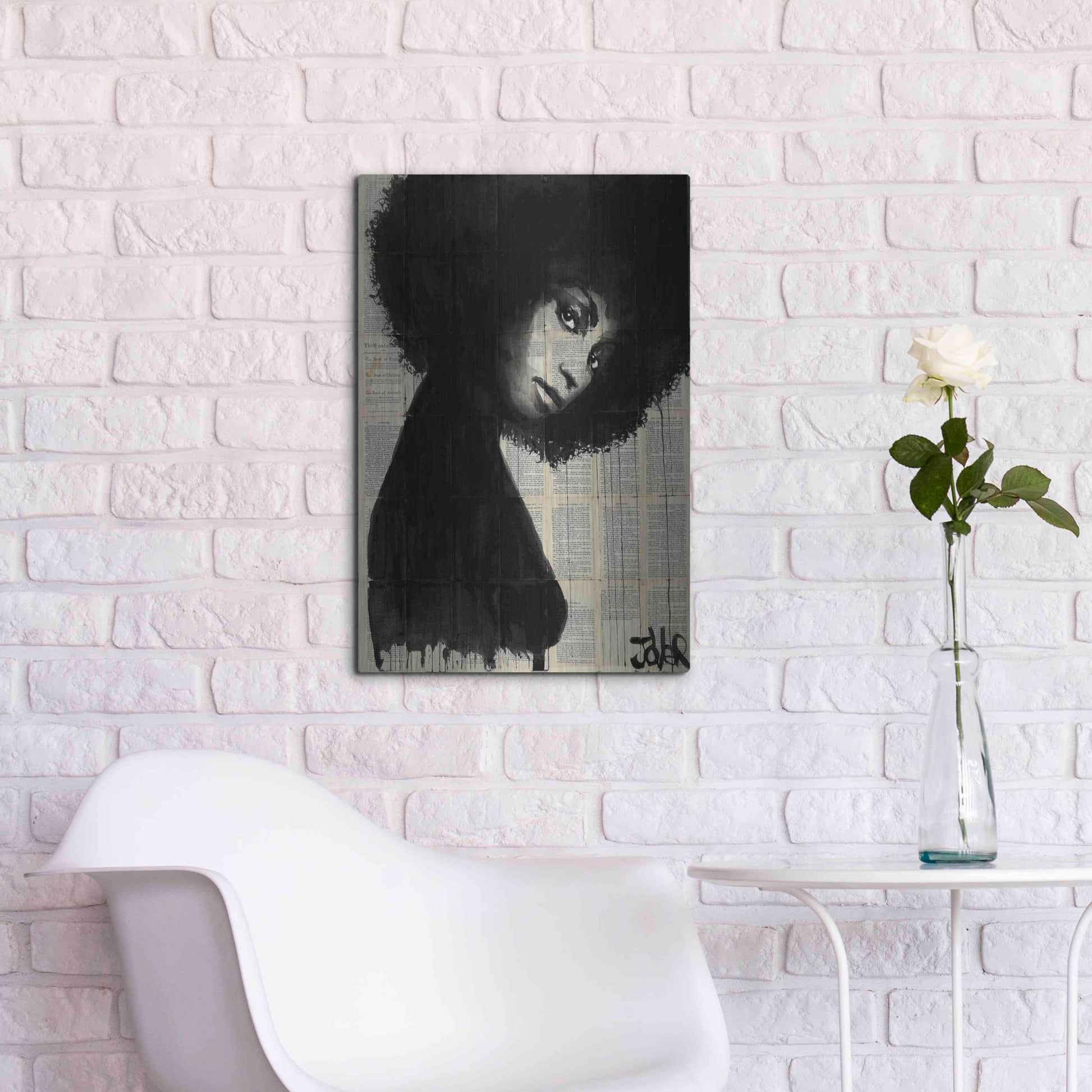 Luxe Metal Art 'Celistine' by Loui Jover, Metal Wall Art,16x24