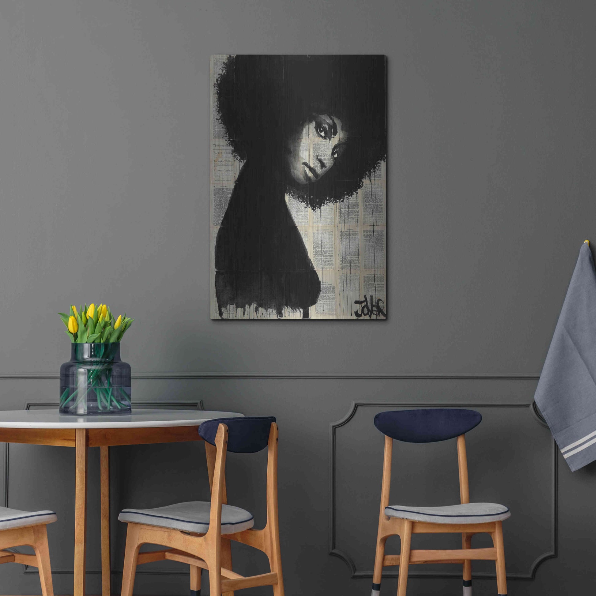 Luxe Metal Art 'Celistine' by Loui Jover, Metal Wall Art,24x36