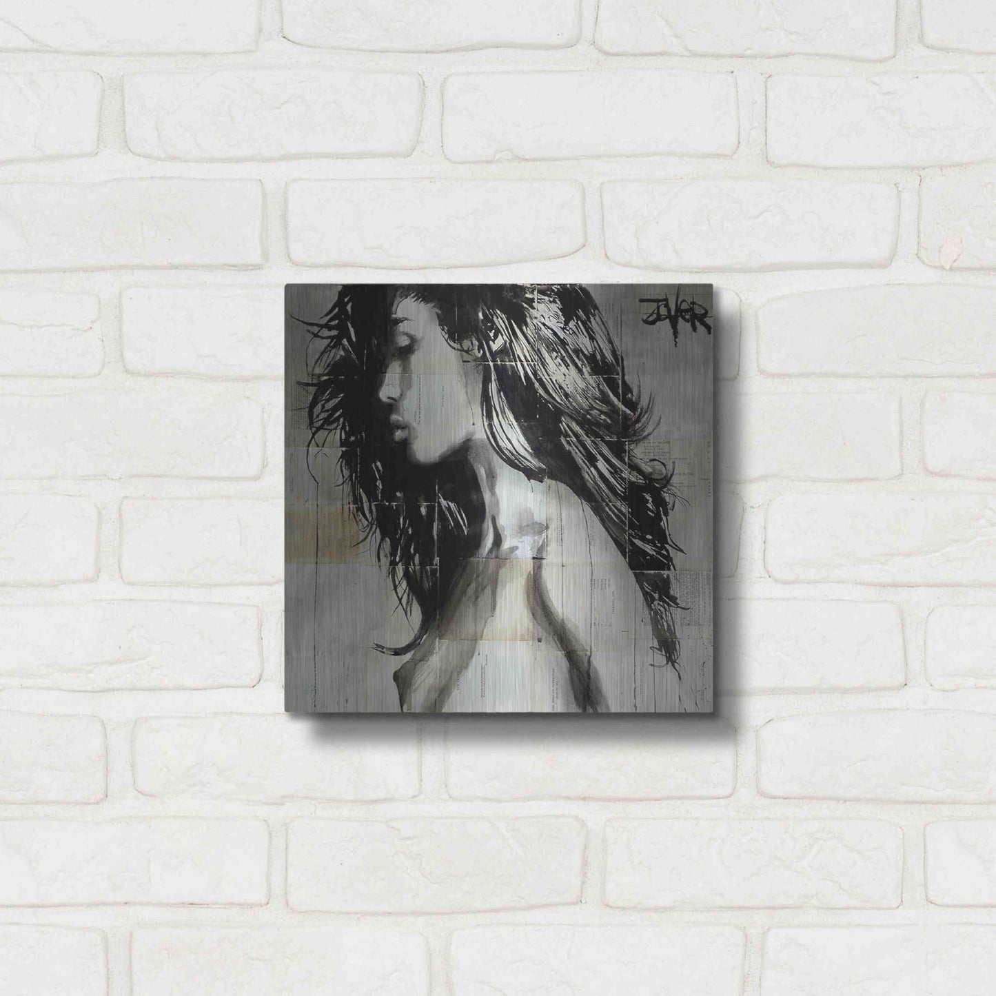 Luxe Metal Art 'Colombia' by Loui Jover, Metal Wall Art,12x12