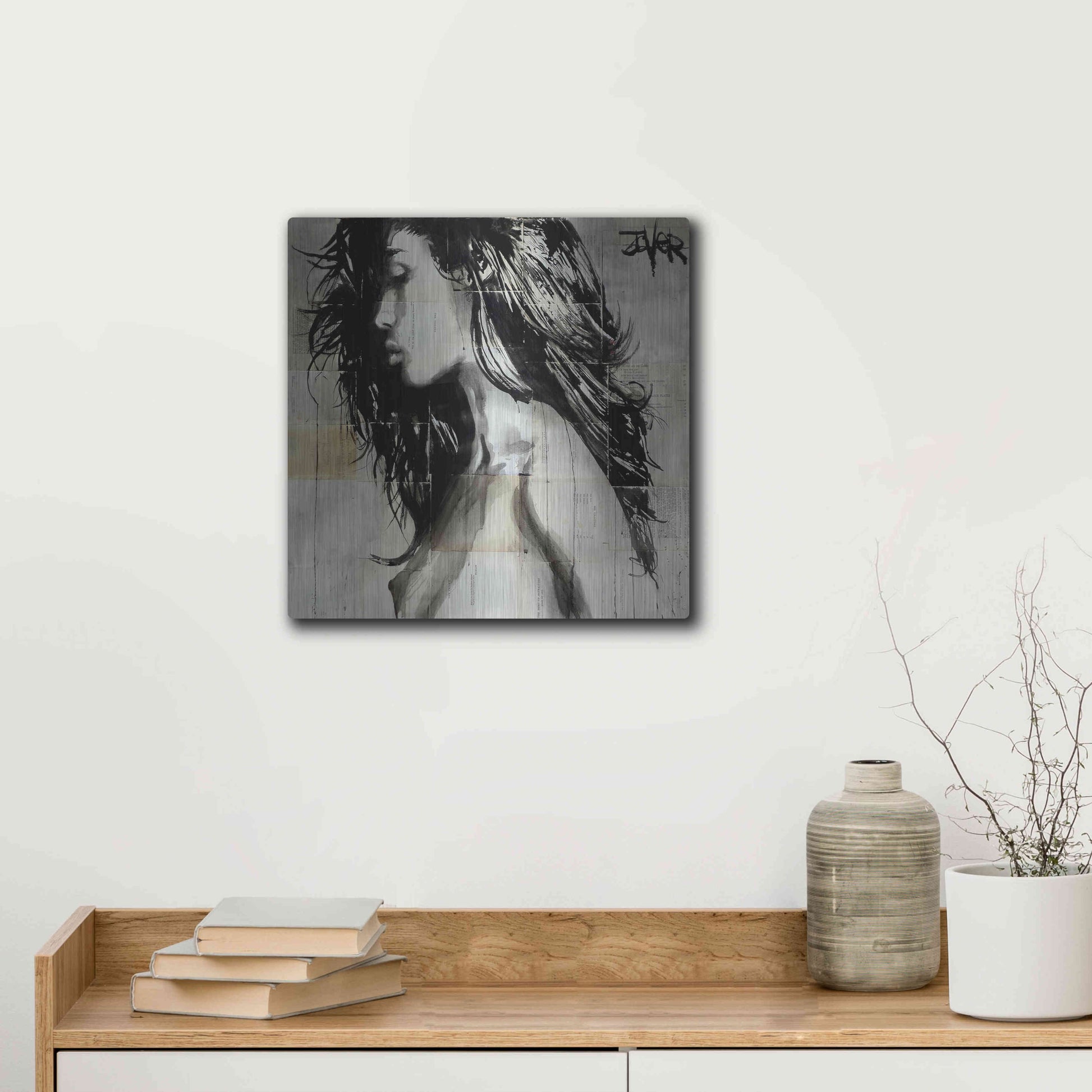 Luxe Metal Art 'Colombia' by Loui Jover, Metal Wall Art,12x12