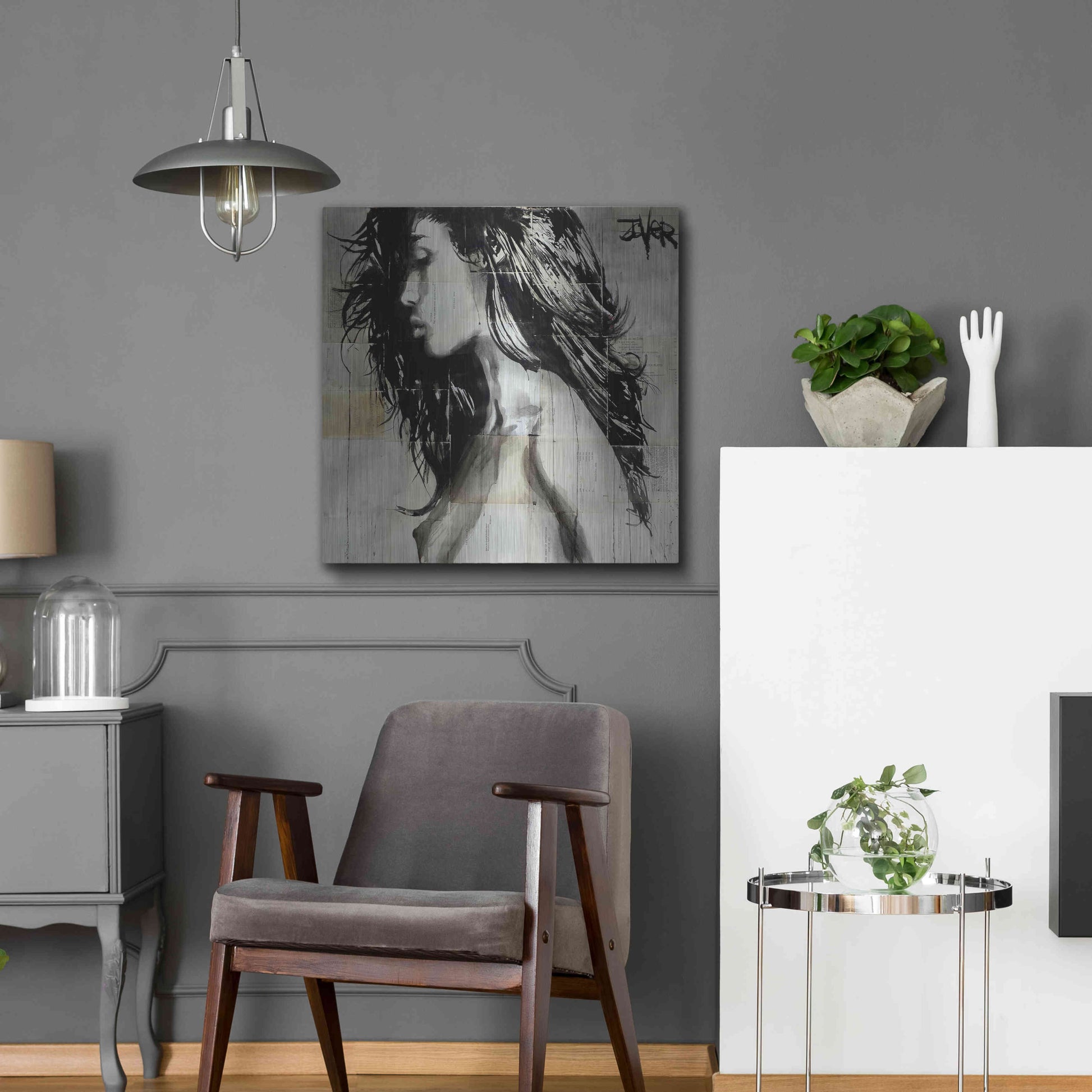 Luxe Metal Art 'Colombia' by Loui Jover, Metal Wall Art,24x24