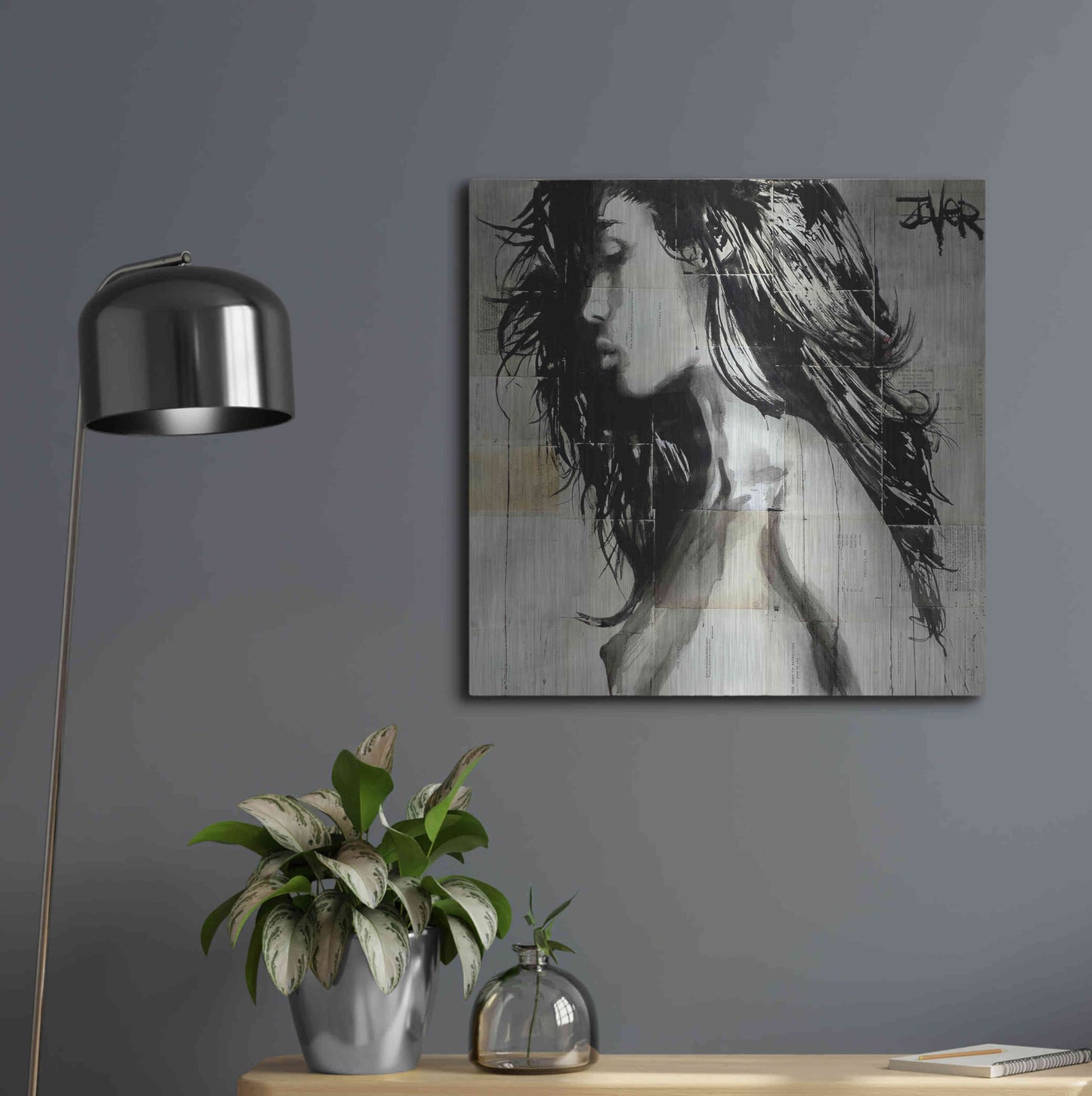 Luxe Metal Art 'Colombia' by Loui Jover, Metal Wall Art,24x24