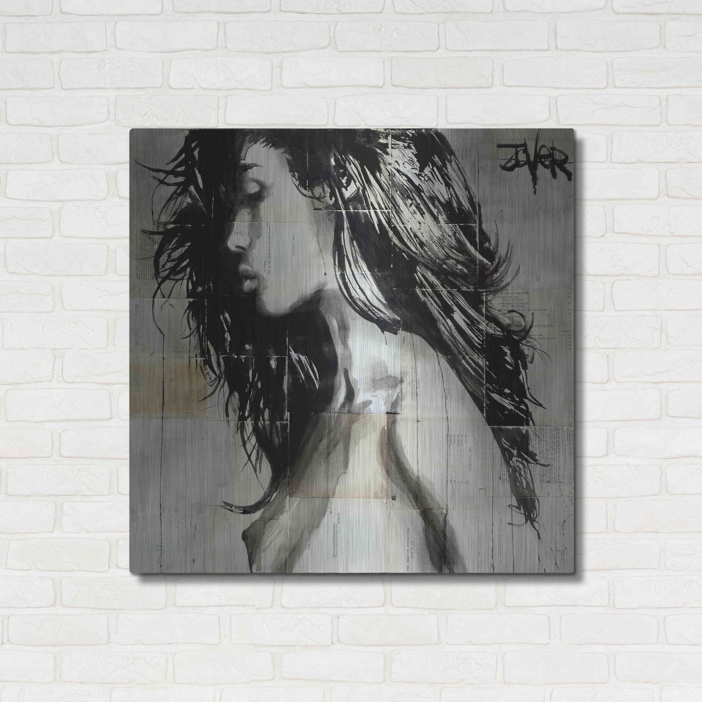 Luxe Metal Art 'Colombia' by Loui Jover, Metal Wall Art,36x36