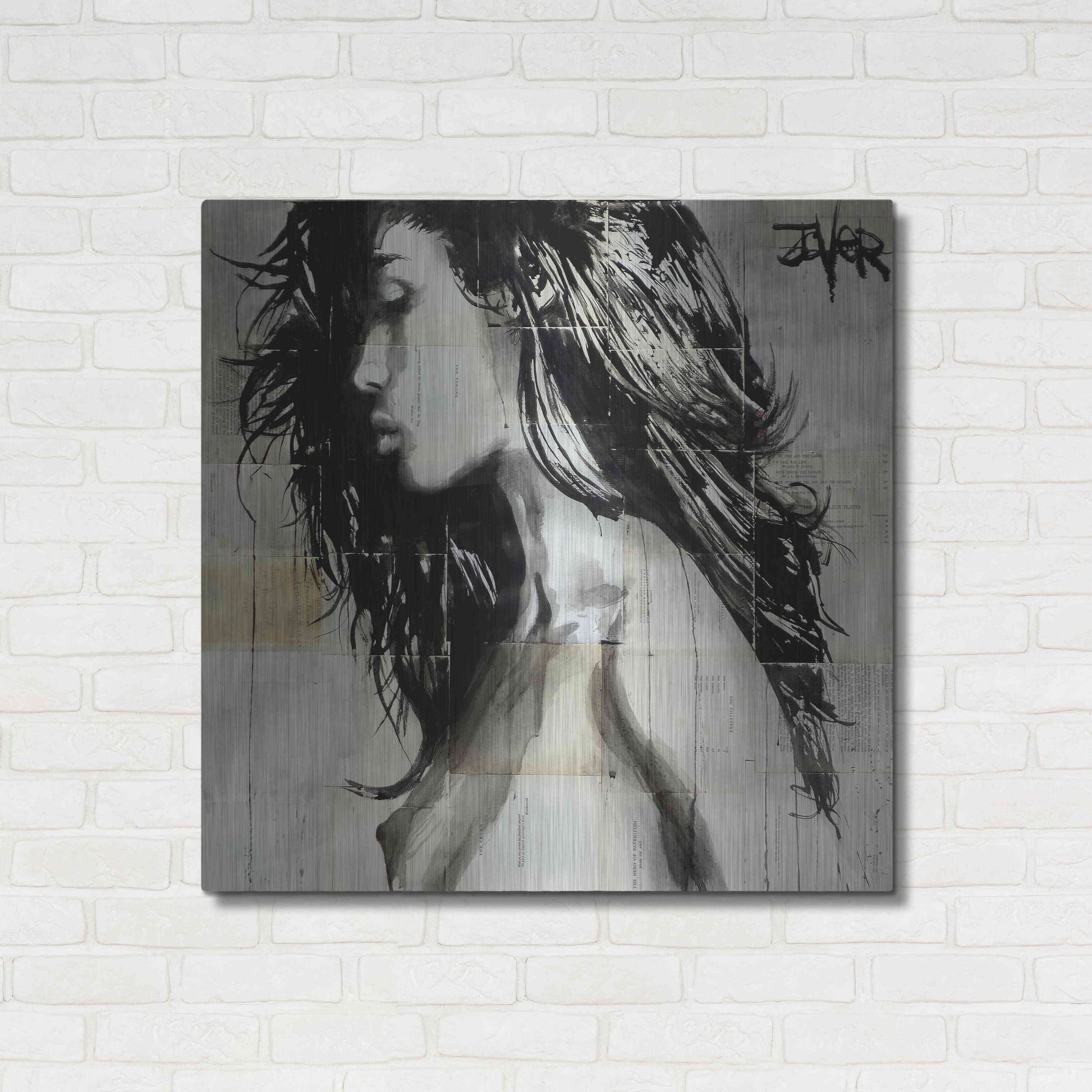 Luxe Metal Art 'Colombia' by Loui Jover, Metal Wall Art,36x36