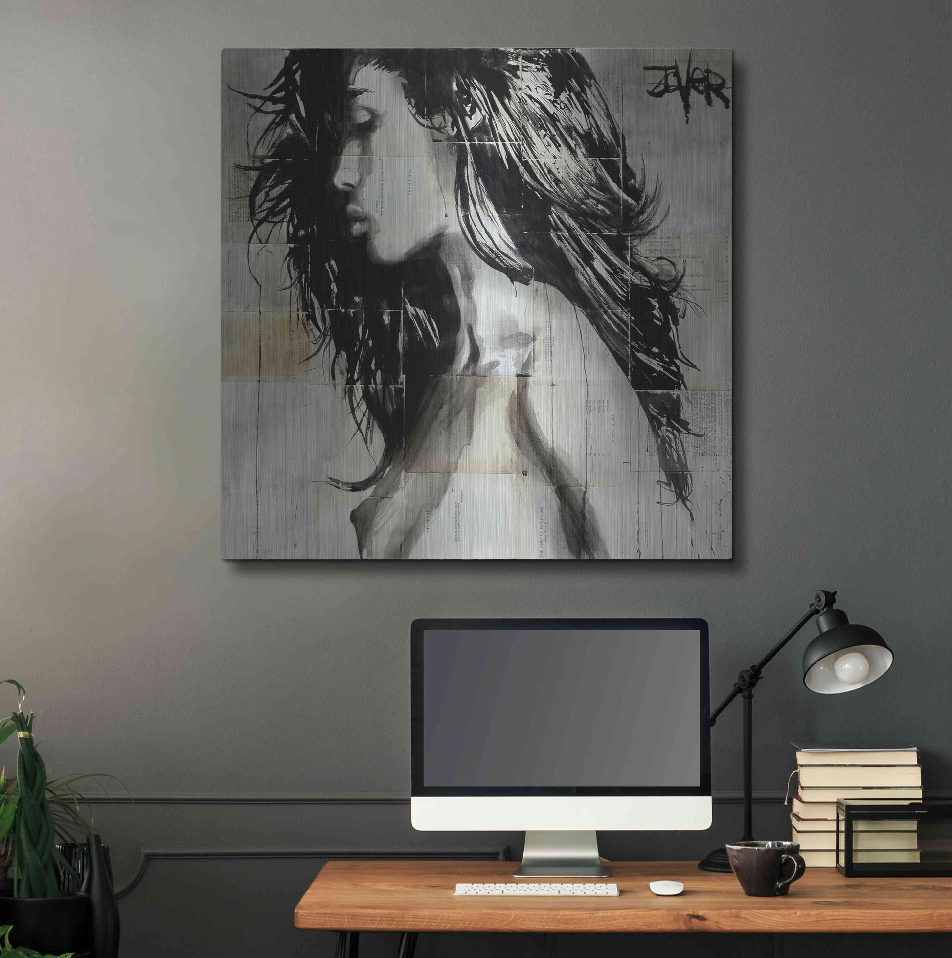 Luxe Metal Art 'Colombia' by Loui Jover, Metal Wall Art,36x36
