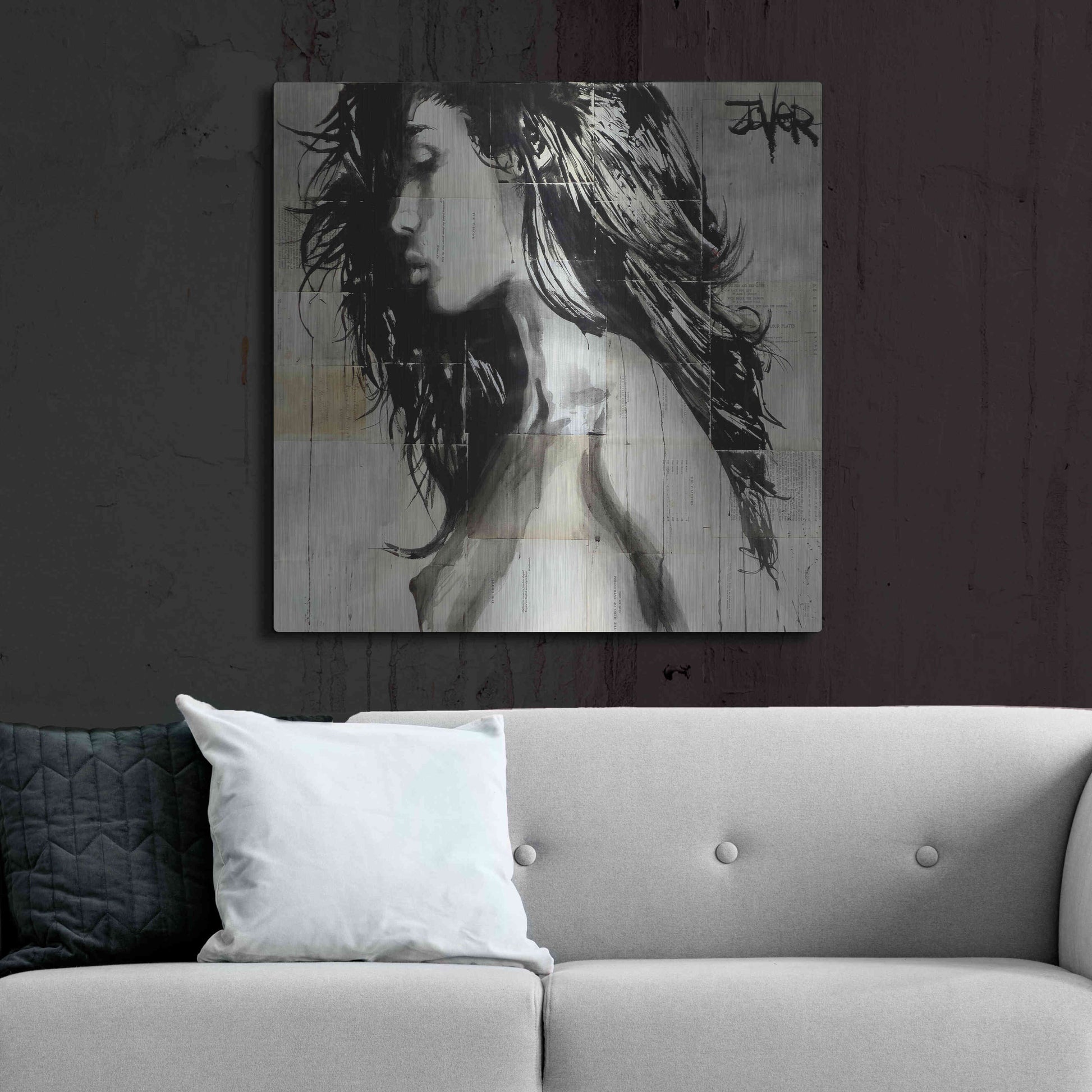 Luxe Metal Art 'Colombia' by Loui Jover, Metal Wall Art,36x36