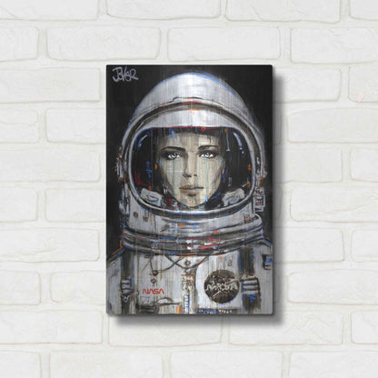 Luxe Metal Art 'Cosmos' by Loui Jover, Metal Wall Art,12x16