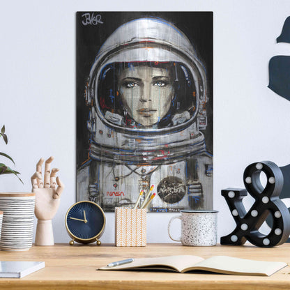 Luxe Metal Art 'Cosmos' by Loui Jover, Metal Wall Art,12x16