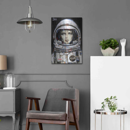 Luxe Metal Art 'Cosmos' by Loui Jover, Metal Wall Art,16x24