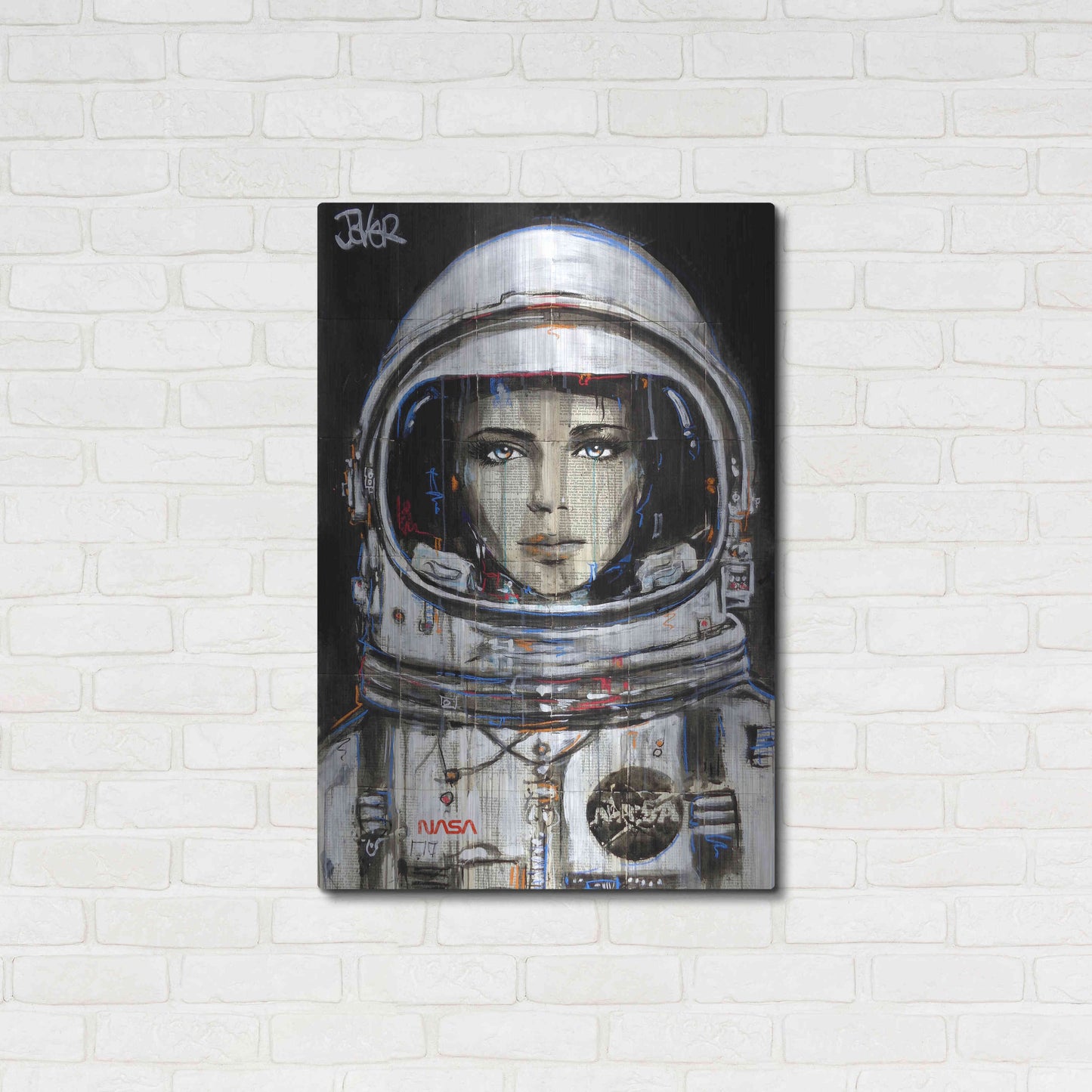 Luxe Metal Art 'Cosmos' by Loui Jover, Metal Wall Art,24x36