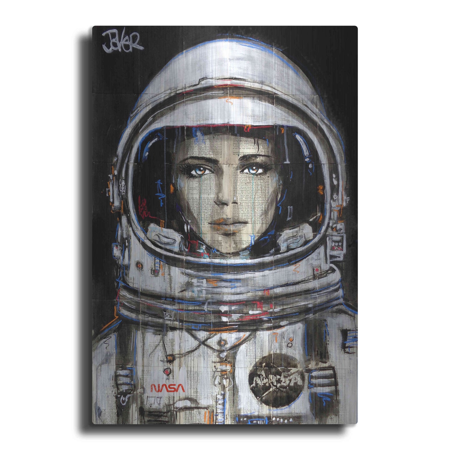 Luxe Metal Art 'Cosmos' by Loui Jover, Metal Wall Art