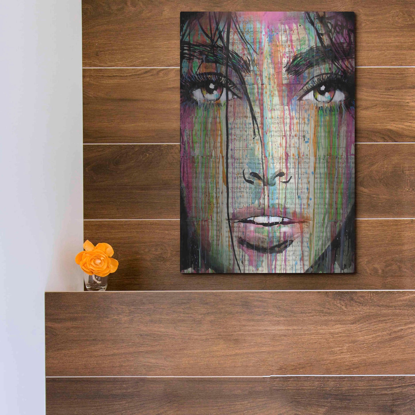 Luxe Metal Art 'Dark Kisses' by Loui Jover, Metal Wall Art,12x16