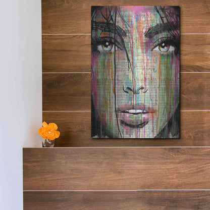 Luxe Metal Art 'Dark Kisses' by Loui Jover, Metal Wall Art,12x16