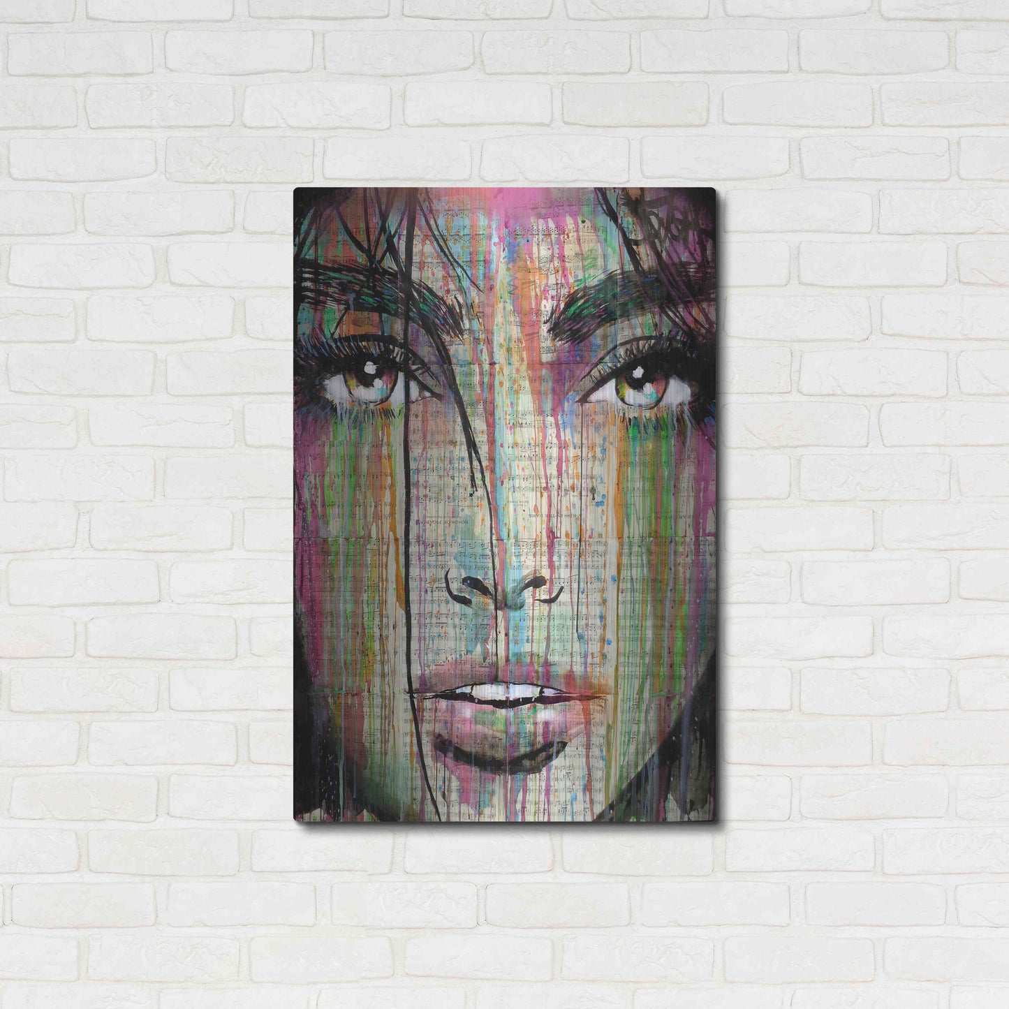 Luxe Metal Art 'Dark Kisses' by Loui Jover, Metal Wall Art,24x36